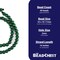 The Bead Chest Natural 10mm Wooden Beads in Green for Jewelry Making – Round Loose Wood Spacer Beads I Approximately 40 Beads